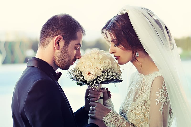 Bohemian Wedding Couple